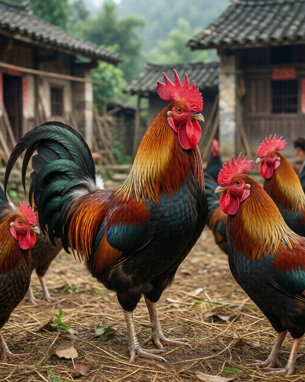 Gamefowl scene — Trường Đá Gà