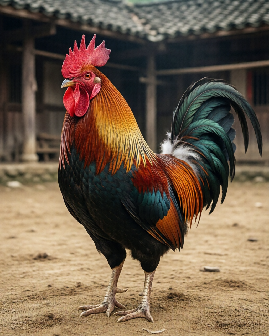 Gamefowl scene — Luyện Gà Chọi