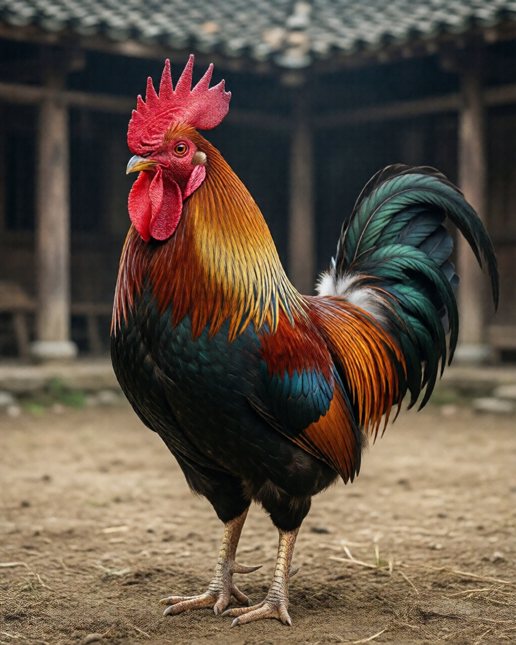 Gamefowl scene — Đá Gà Truyền Thống