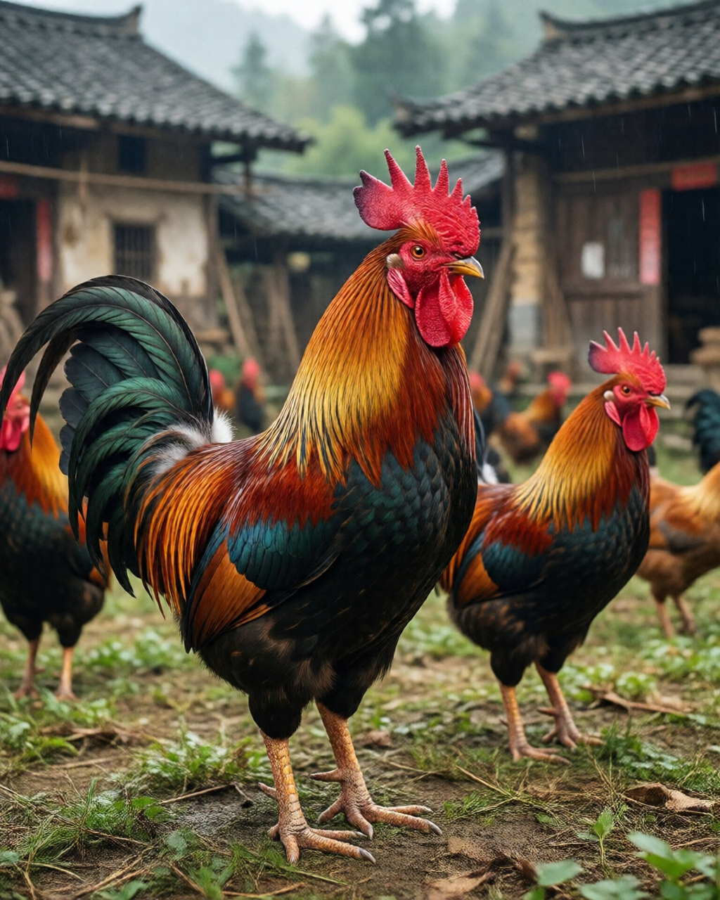 Gamefowl scene — Tin Đá Gà