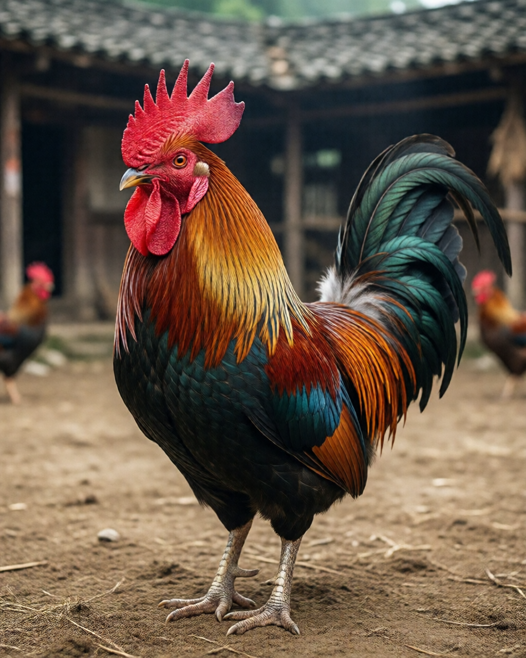 Gamefowl scene — Đá Gà Truyền Thống