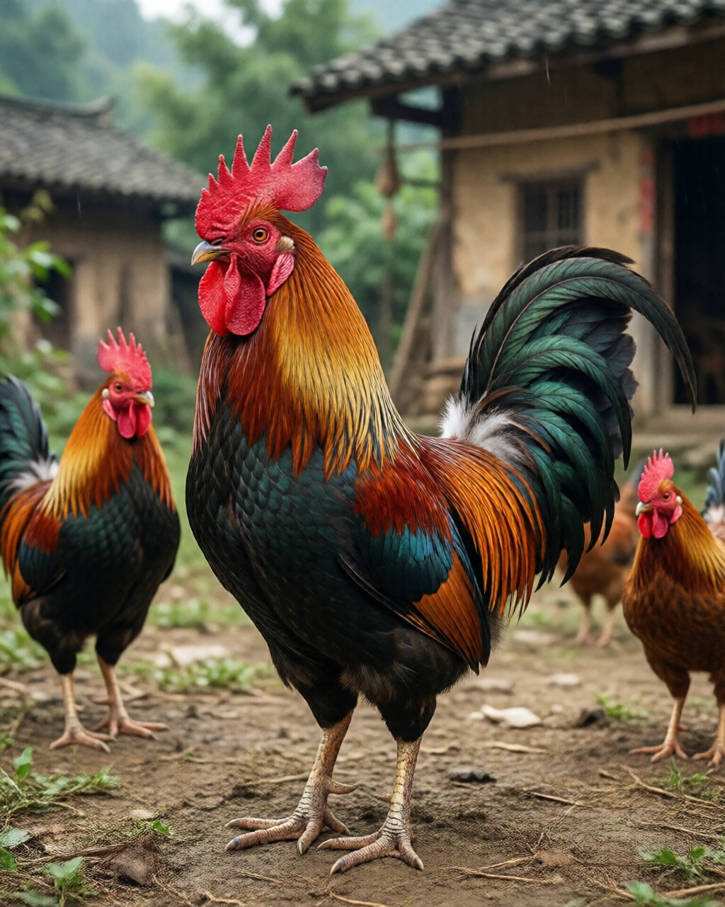 Gamefowl scene — Giống Gà Chọi