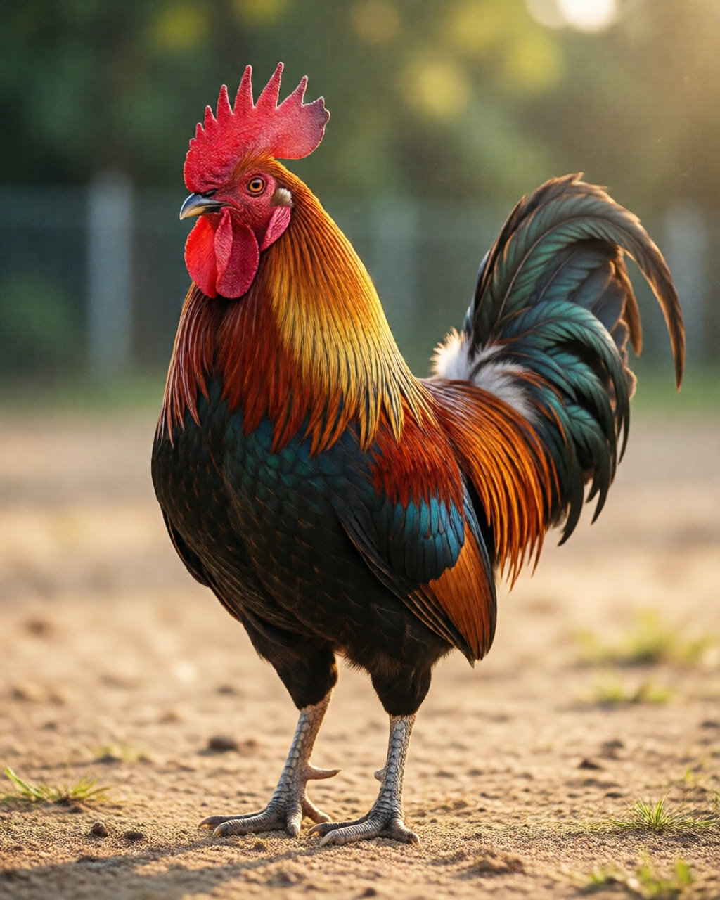 Gamefowl scene — Luyện Gà Chọi