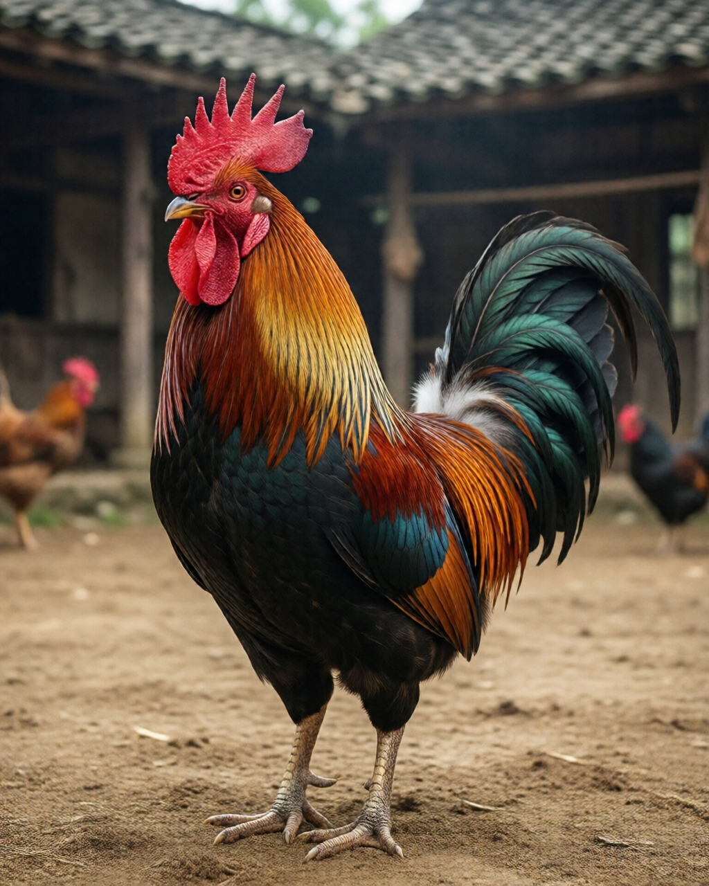 Gamefowl scene — Giống Gà Chọi