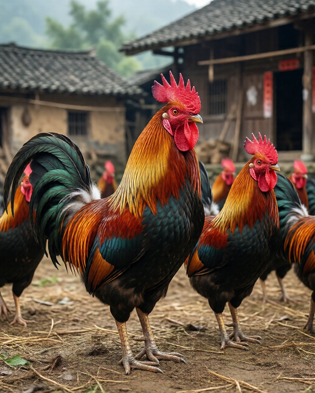 Gamefowl scene — Trường Đá Gà