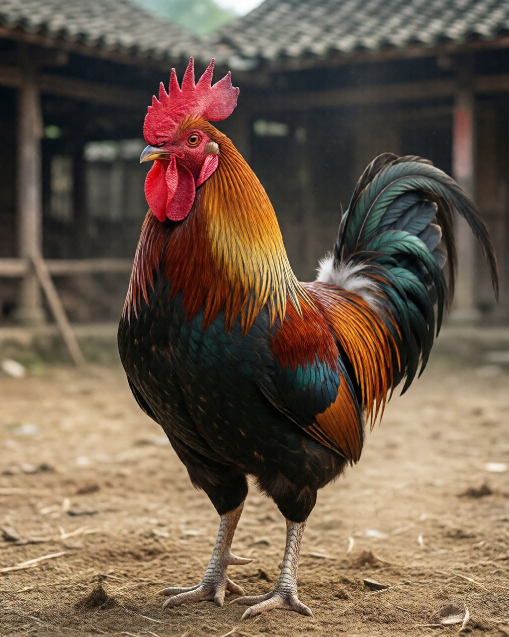 Gamefowl scene — Trường Đá Gà