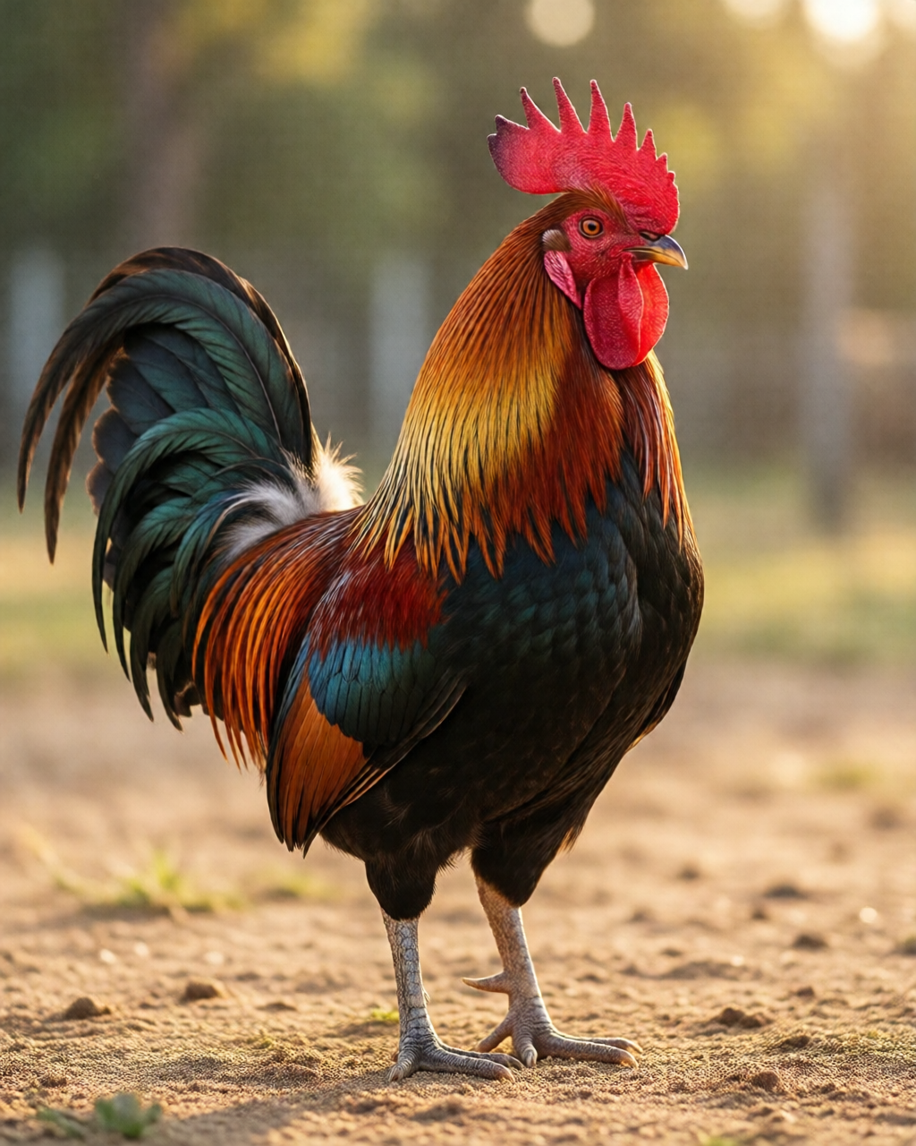 Gamefowl scene — Luyện Gà Chọi