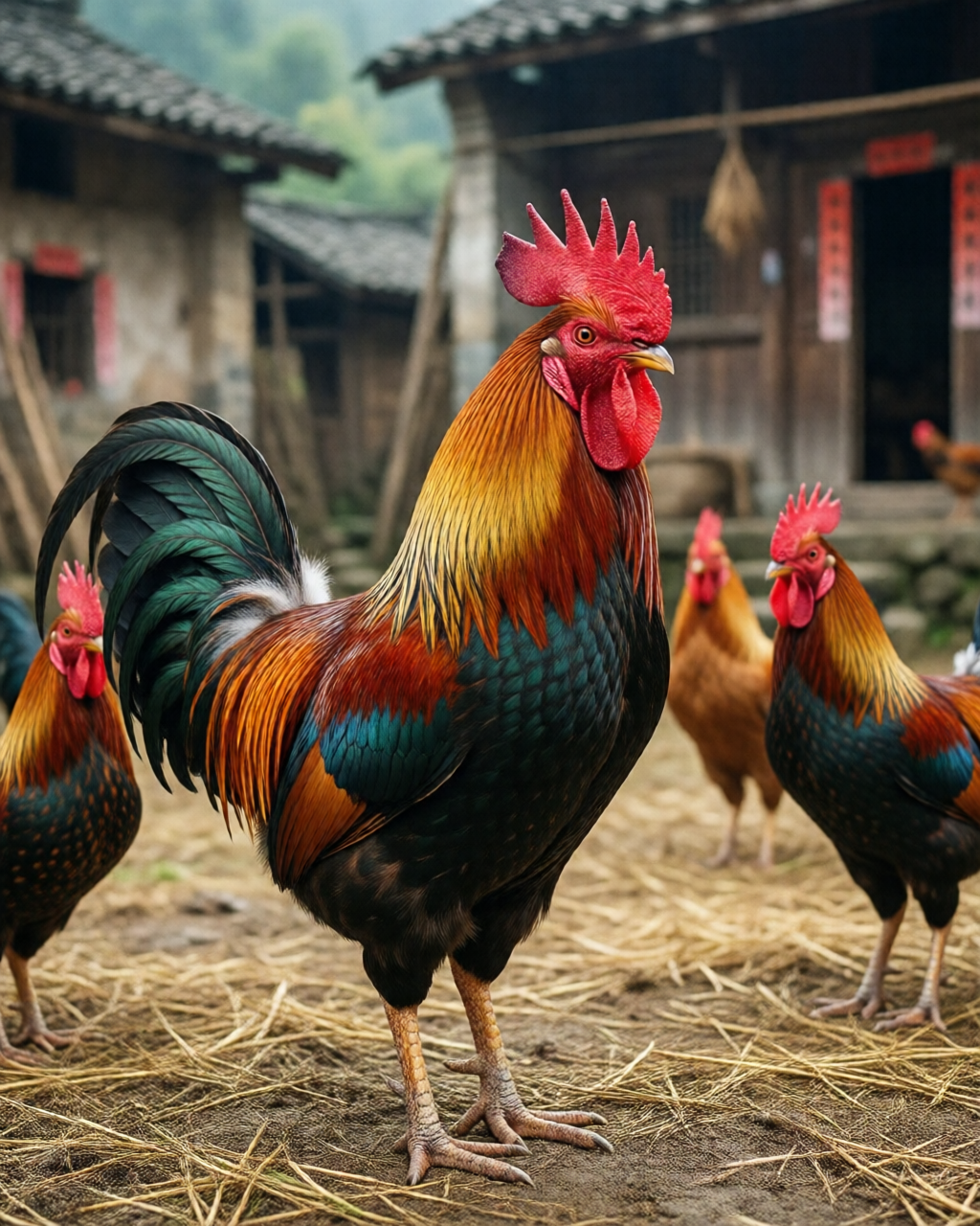 Gamefowl scene — Tin Đá Gà