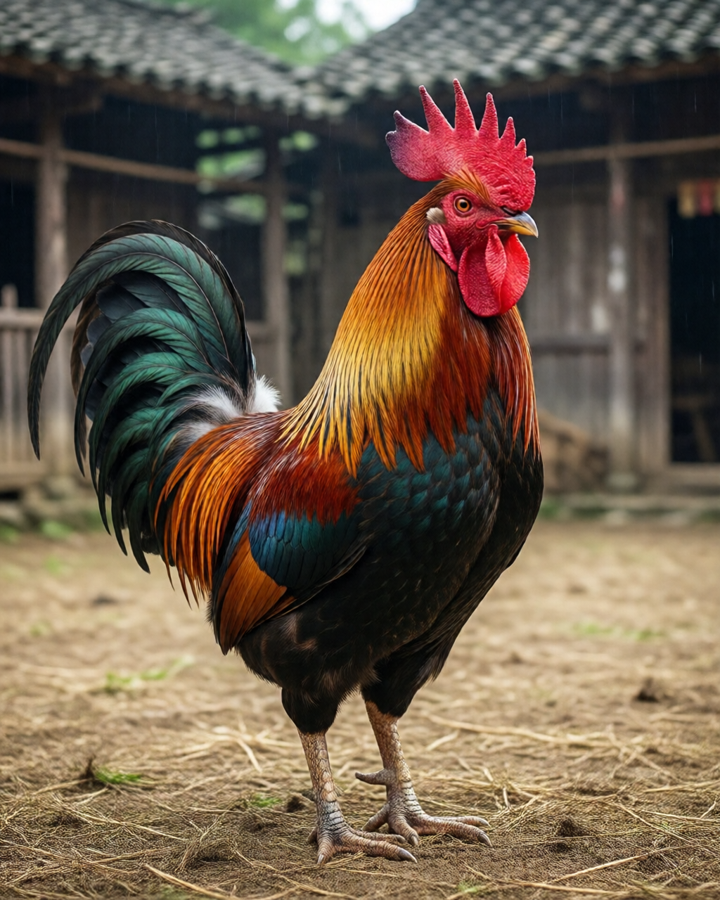 Gamefowl scene — Tin Đá Gà