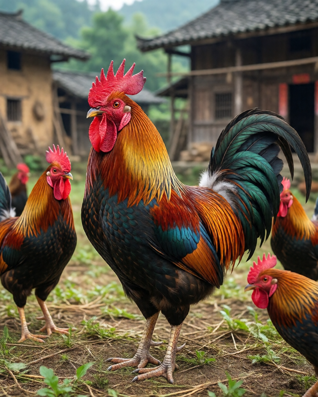 Gamefowl scene — Trường Đá Gà