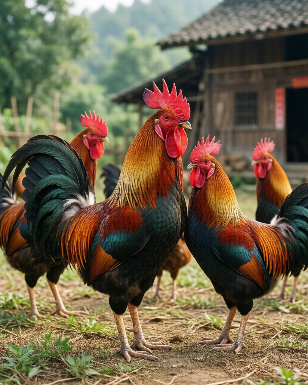 Gamefowl scene — Người Hâm Mộ Đá Gà