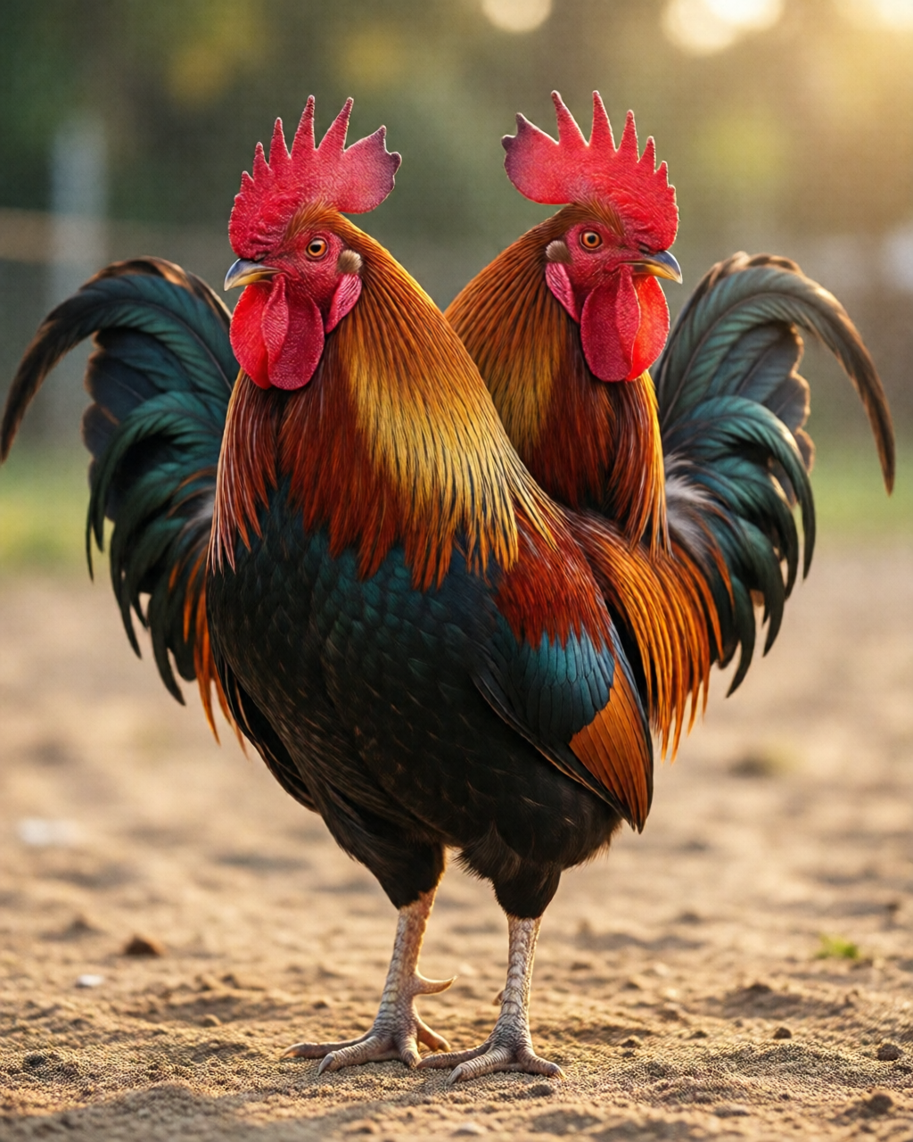 Gamefowl scene — Tin Đá Gà