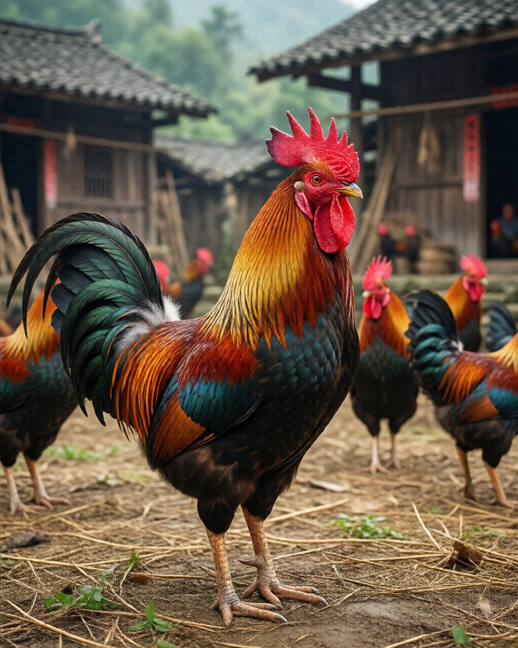 Gamefowl scene — Trường Đá Gà