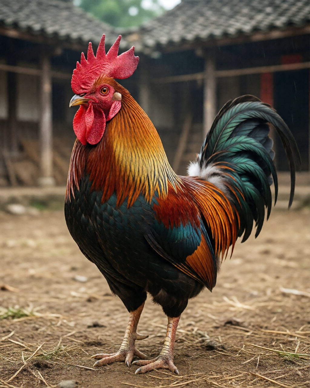 Gamefowl scene — Đá Gà Truyền Thống