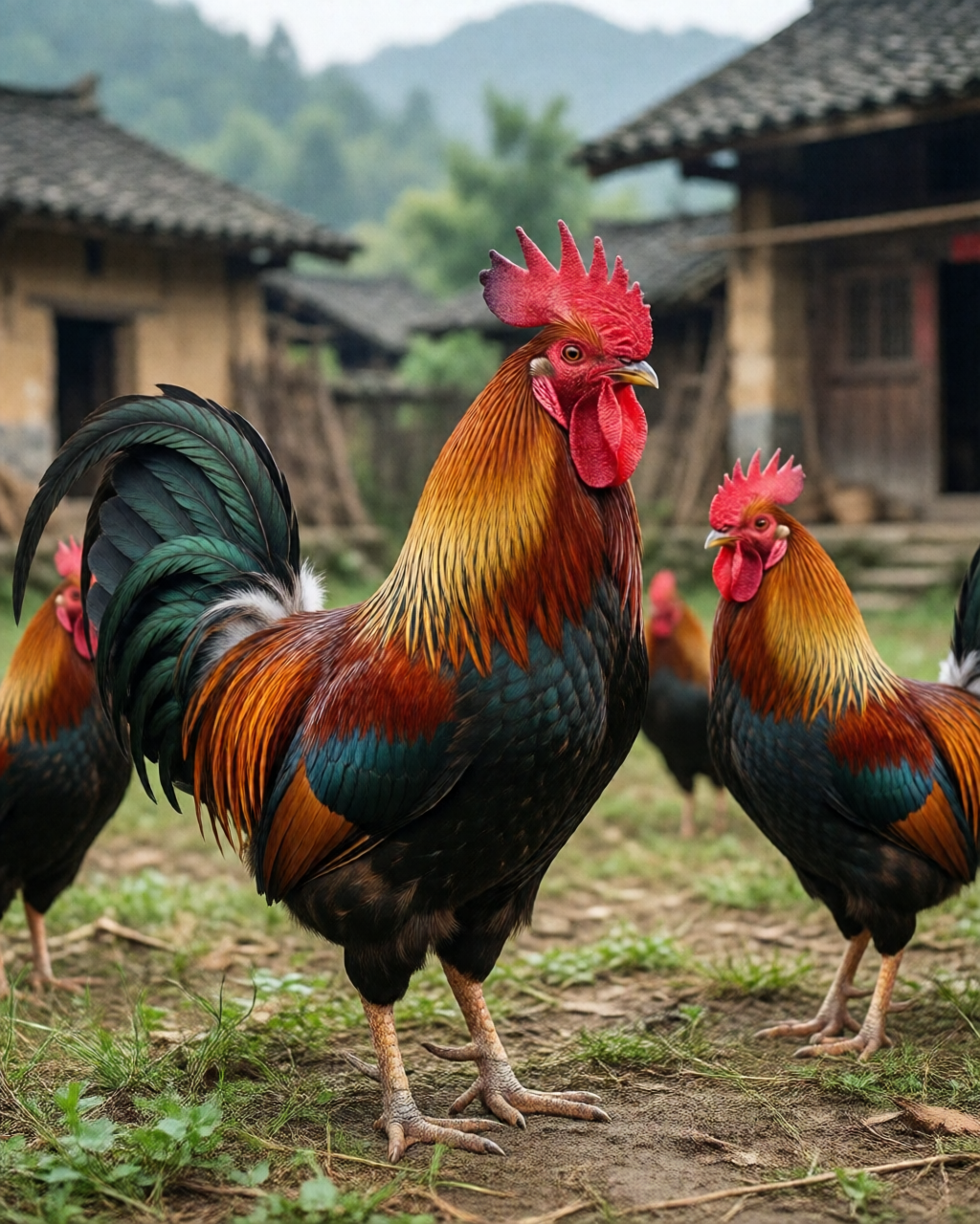 Gamefowl scene — Trường Đá Gà