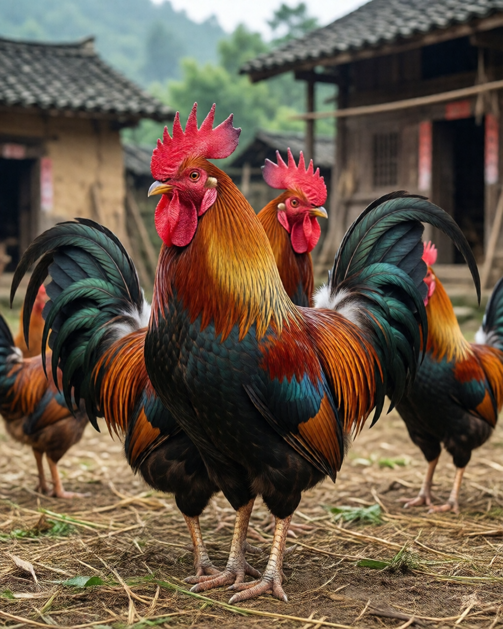 Gamefowl scene — Giống Gà Chọi