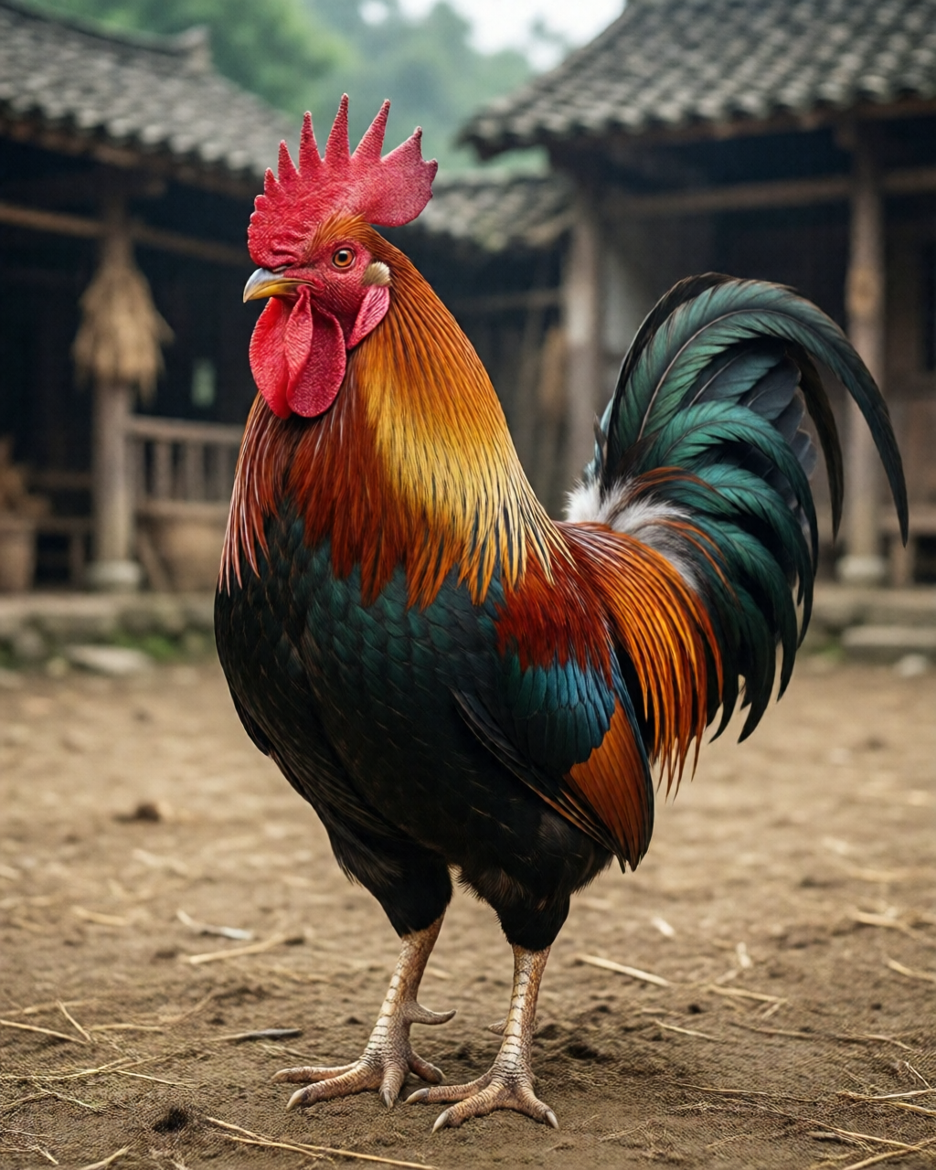 Gamefowl scene — Tin Đá Gà