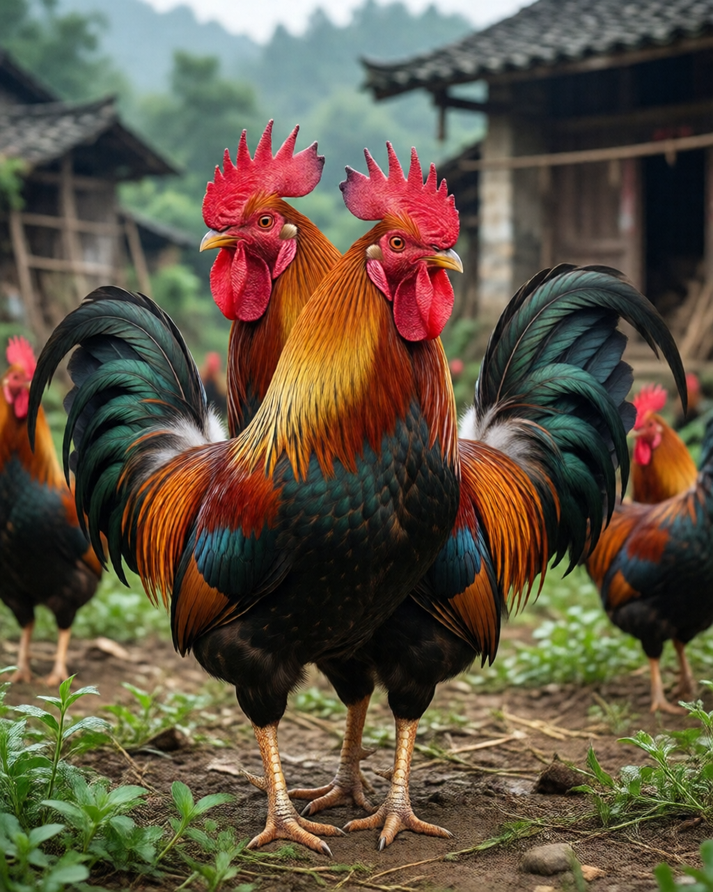Gamefowl scene — Người Hâm Mộ Đá Gà