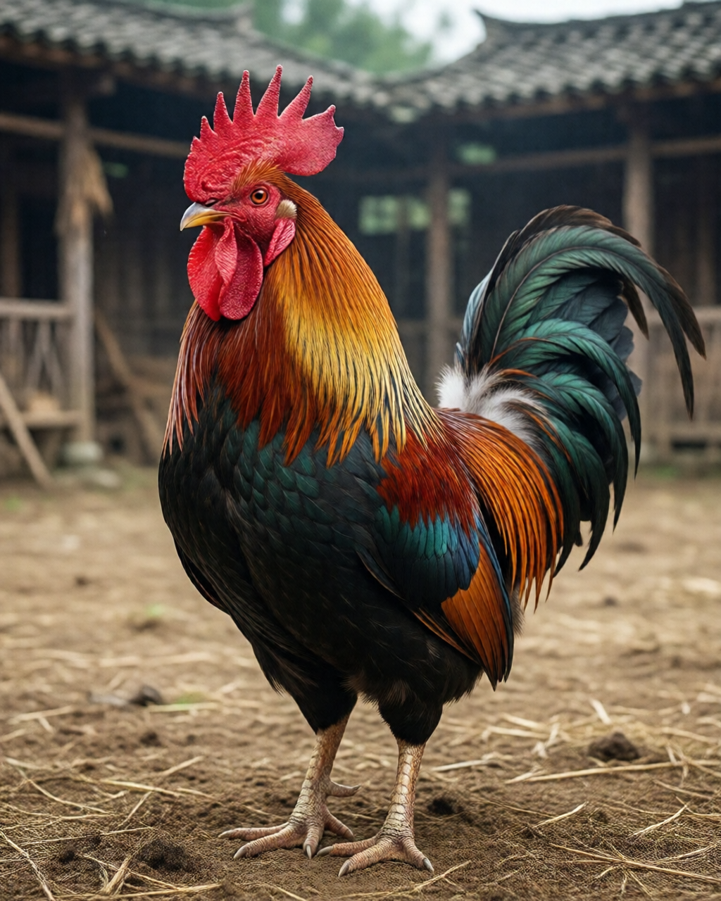 Gamefowl scene — Đá Gà Truyền Thống