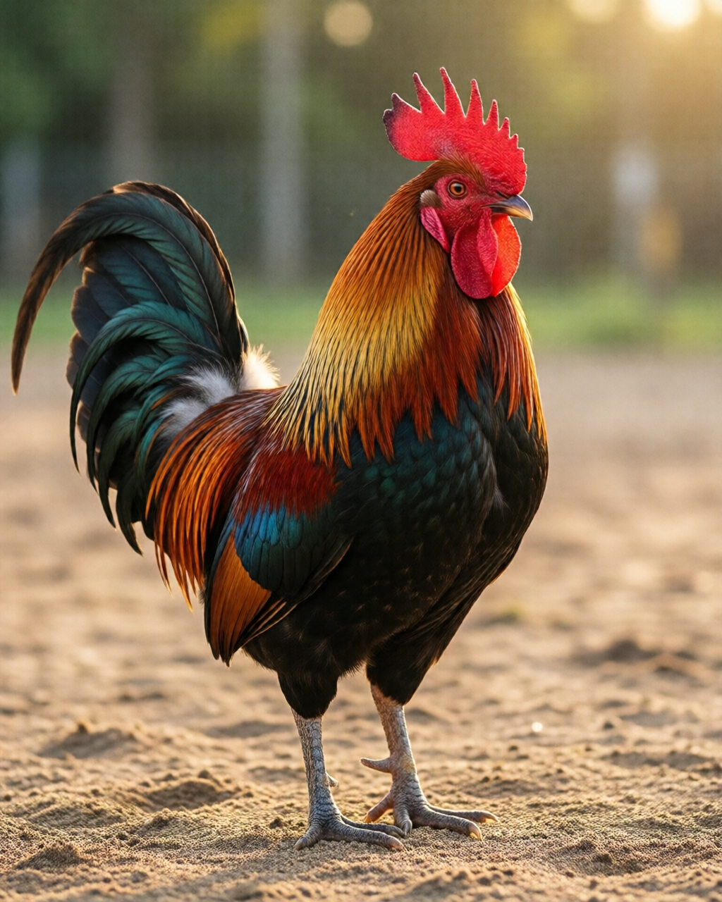 Gamefowl scene — Luyện Gà Chọi