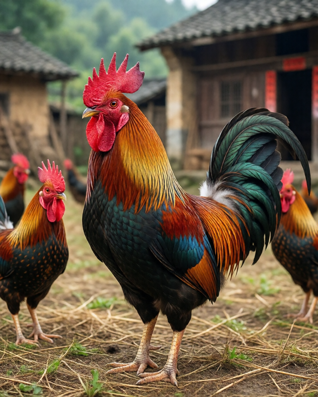 Gamefowl scene — Đá Gà Truyền Thống