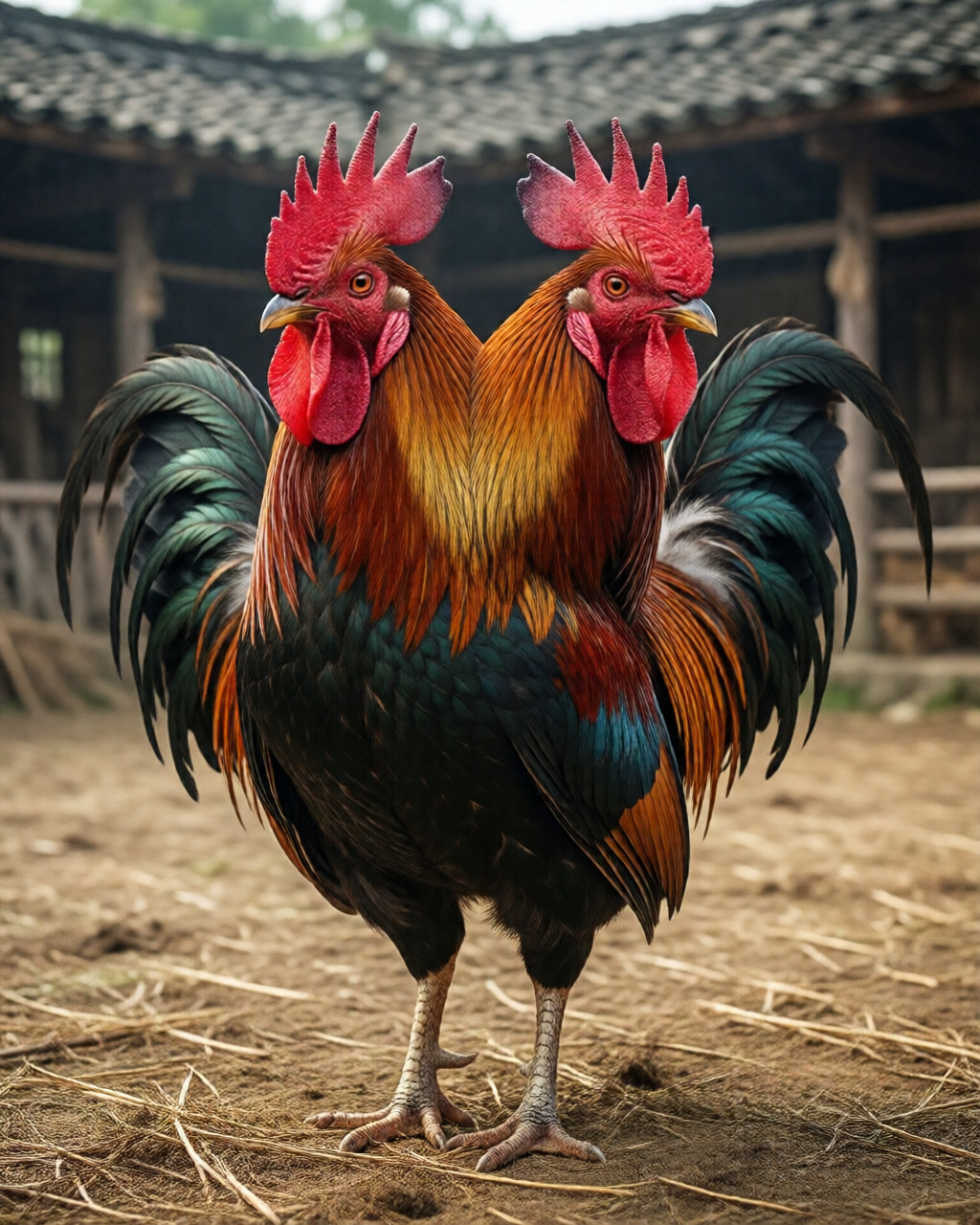 Gamefowl scene — Tin Đá Gà