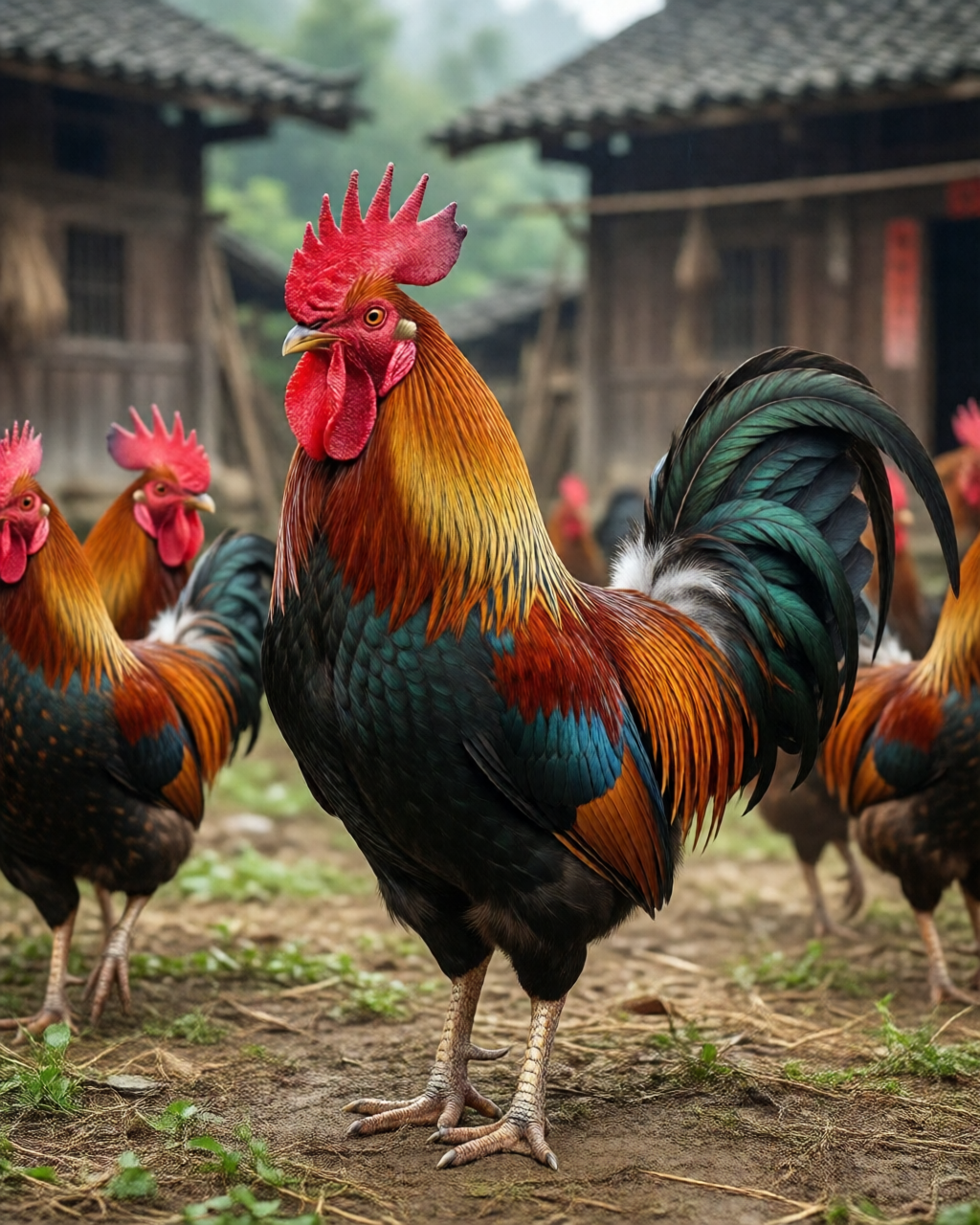 Gamefowl scene — Trường Đá Gà