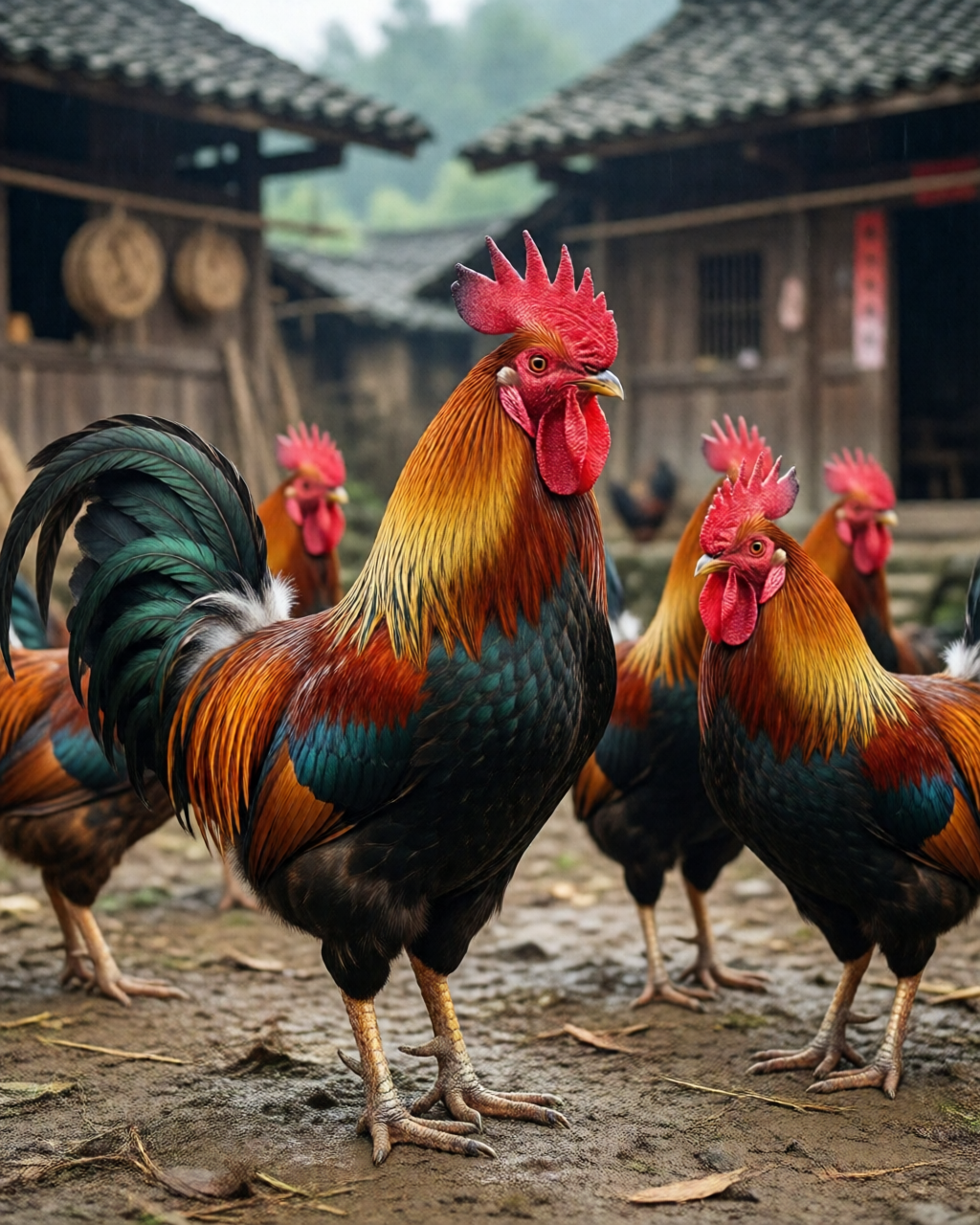Gamefowl scene — Giống Gà Chọi