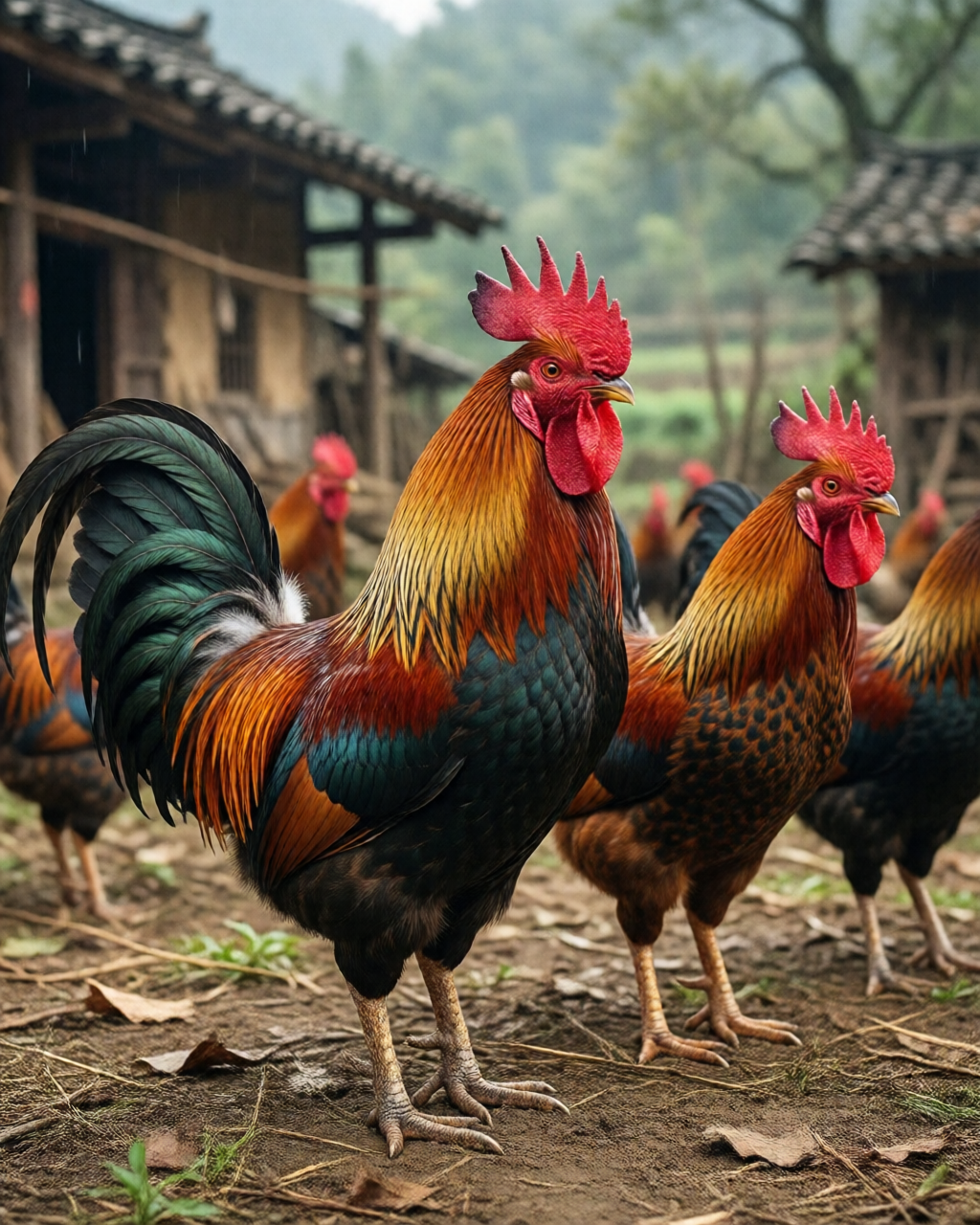 Gamefowl scene — Trường Đá Gà