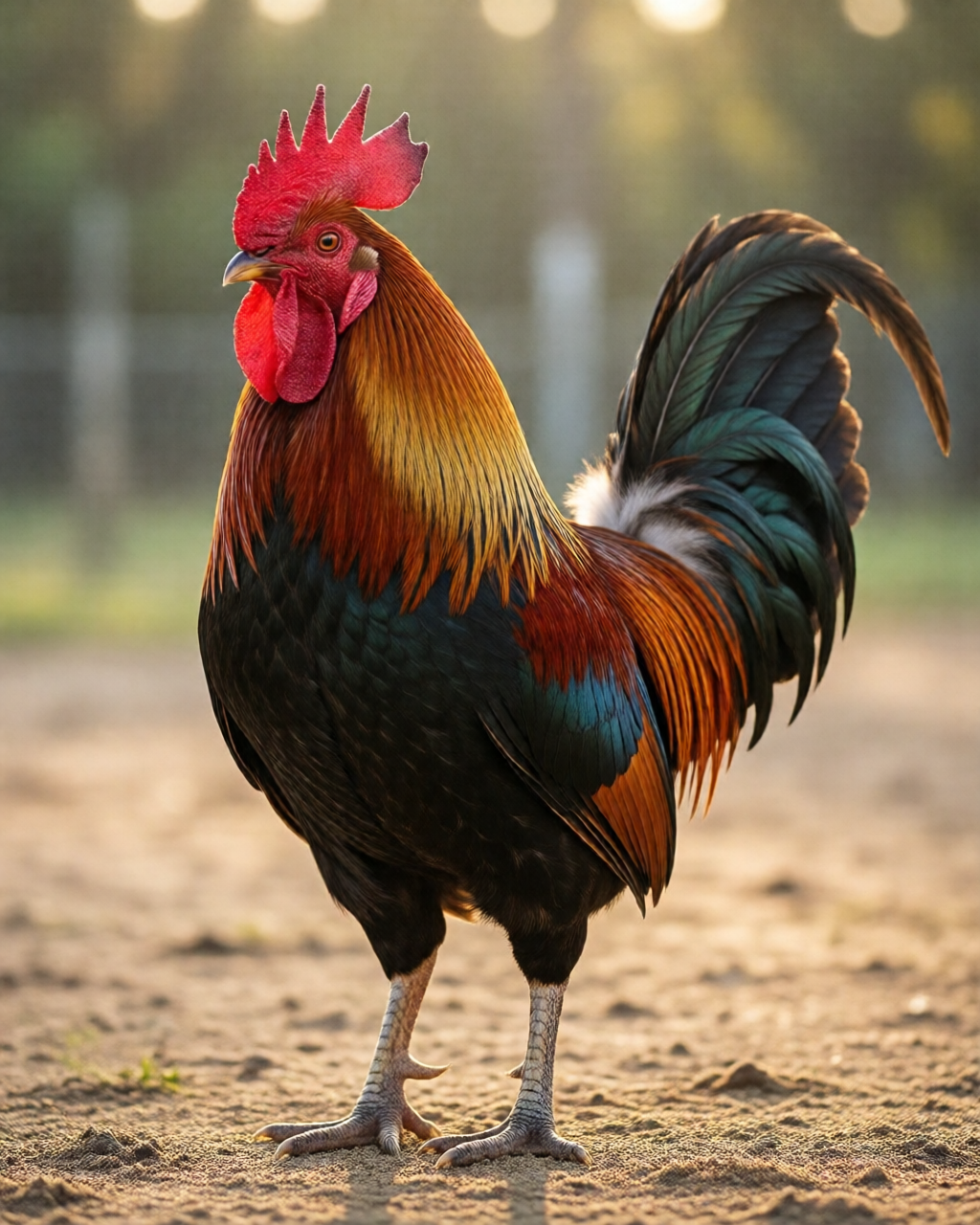 Gamefowl scene — Luyện Gà Chọi