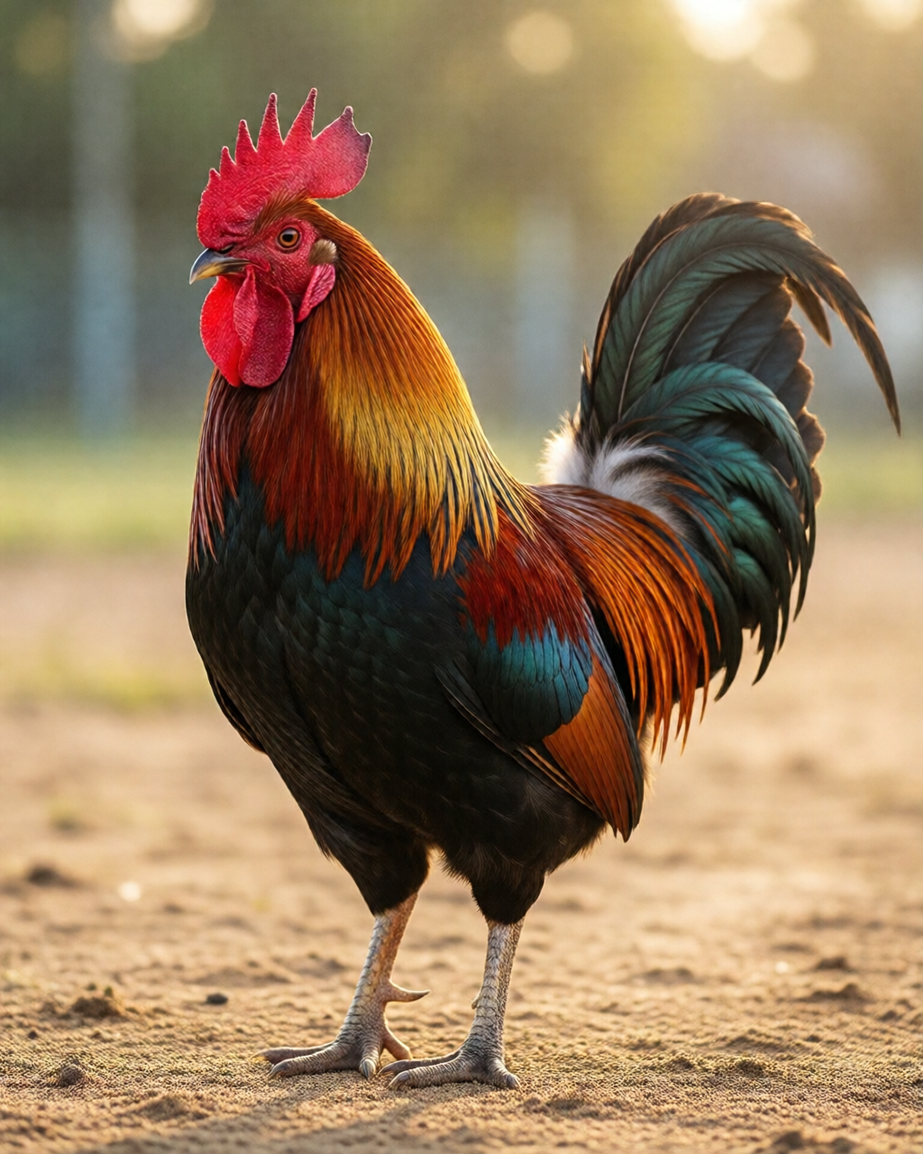 Gamefowl scene — Đá Gà Truyền Thống