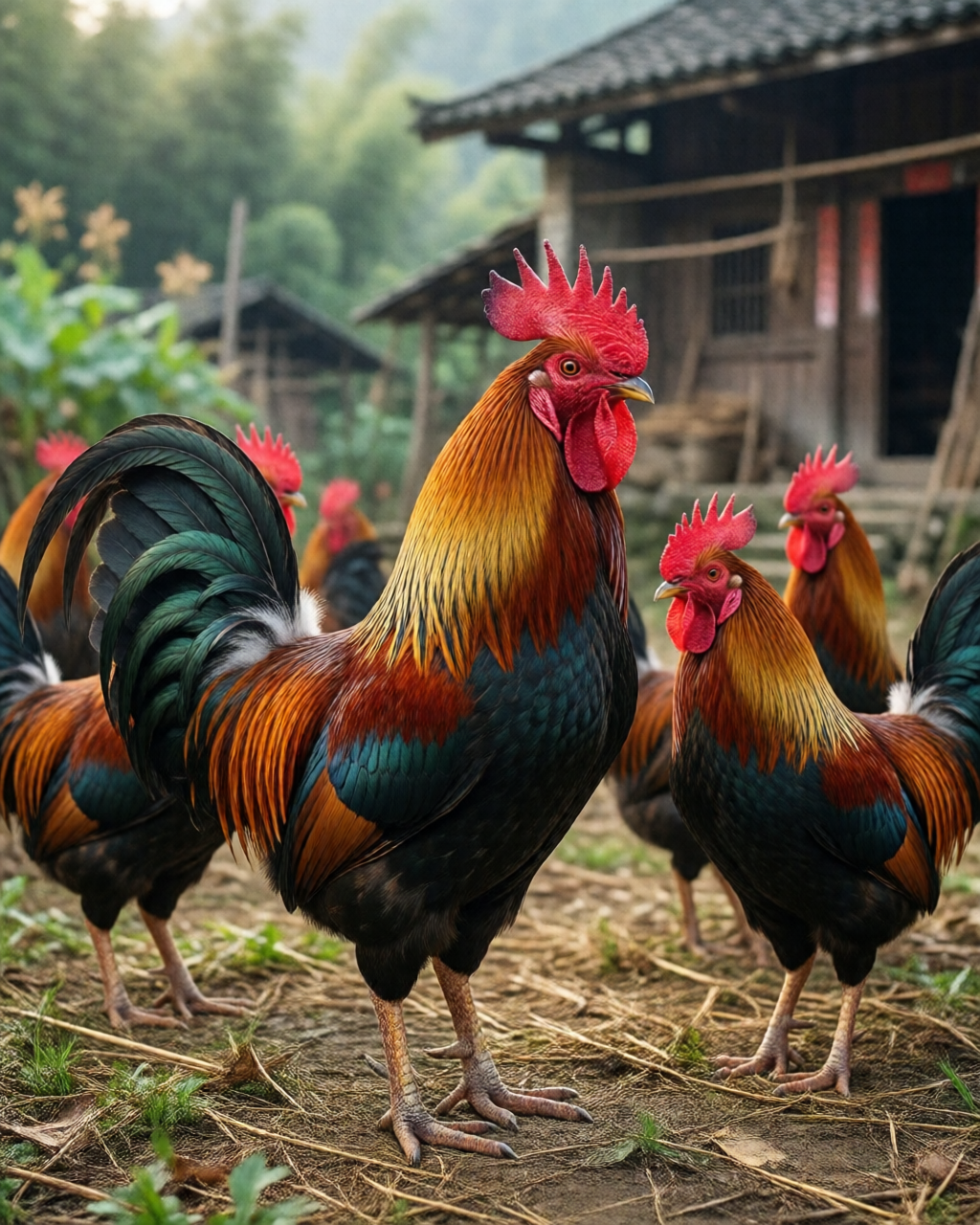 Gamefowl scene — Trường Đá Gà