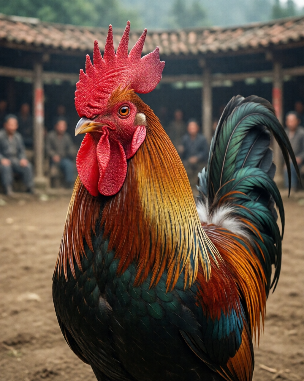 Gamefowl scene — Đá Gà Truyền Thống