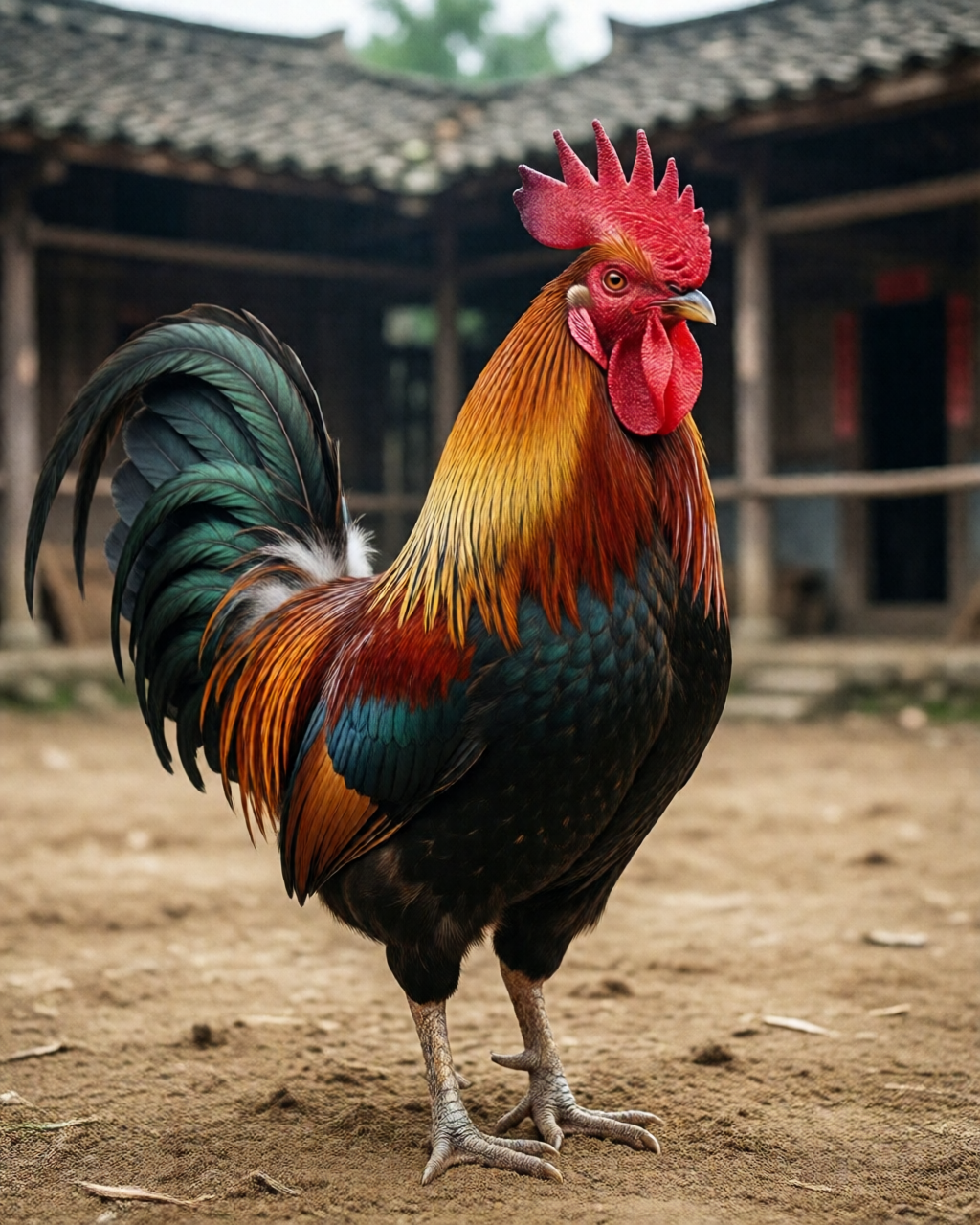 Gamefowl scene — Đá Gà Truyền Thống