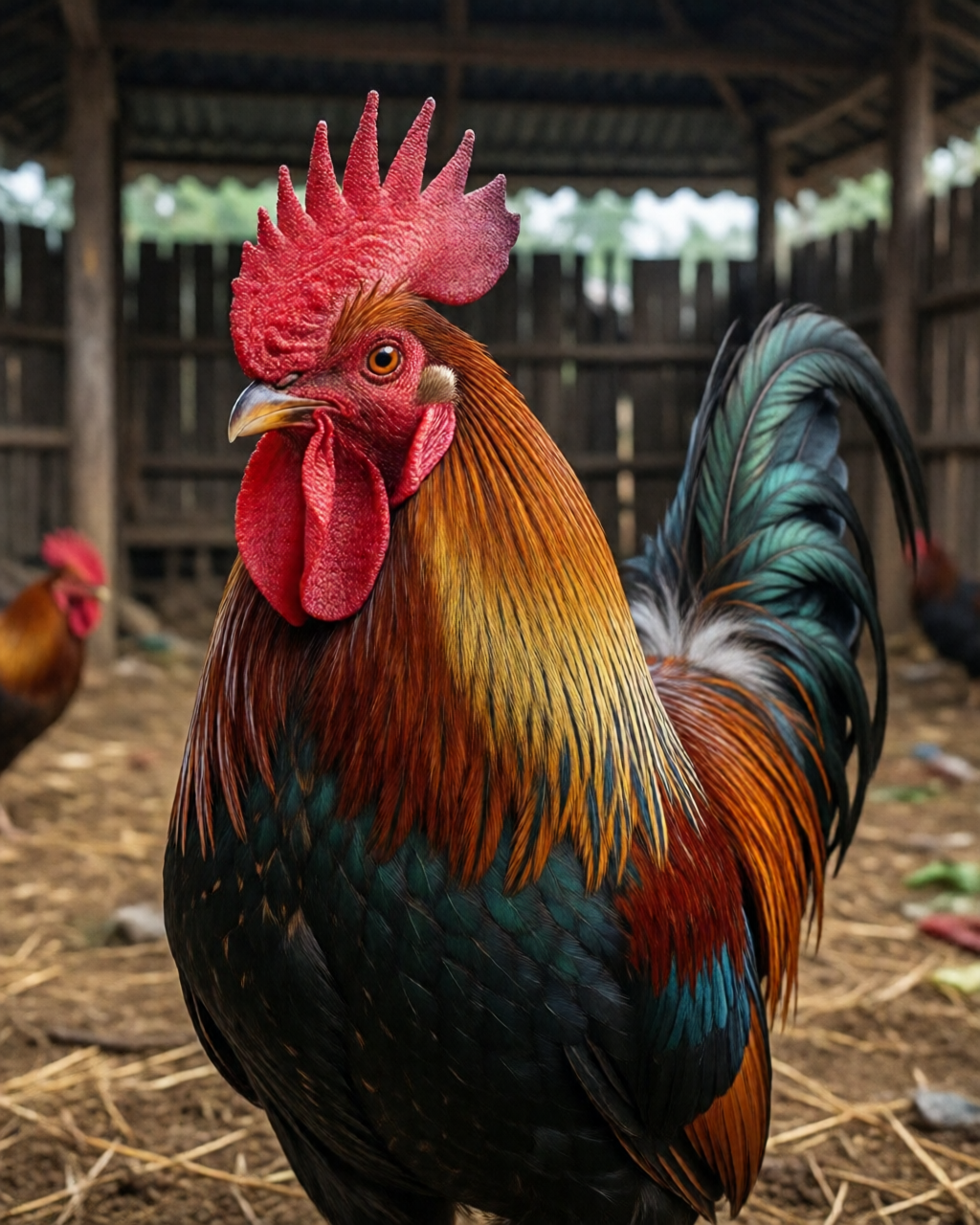 Gamefowl scene — Trường Đá Gà