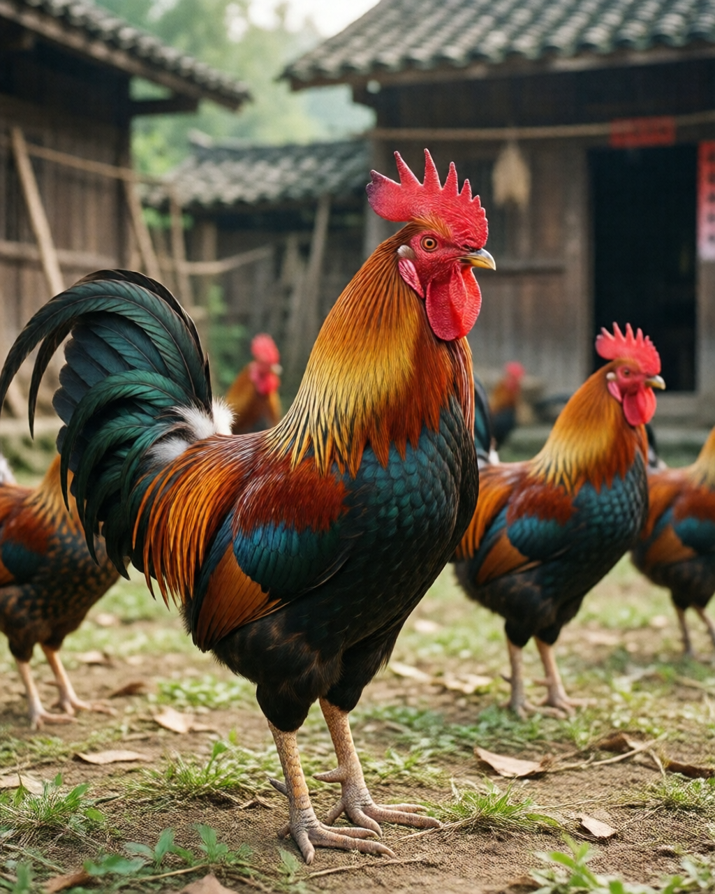 Gamefowl scene — Giống Gà Chọi