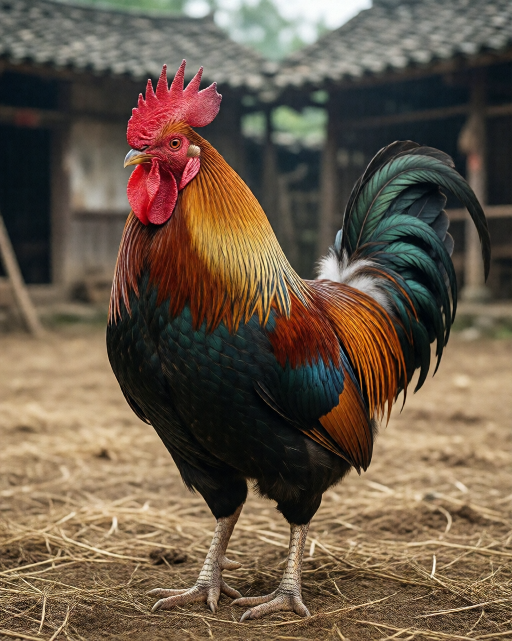 Gamefowl scene — Tin Đá Gà