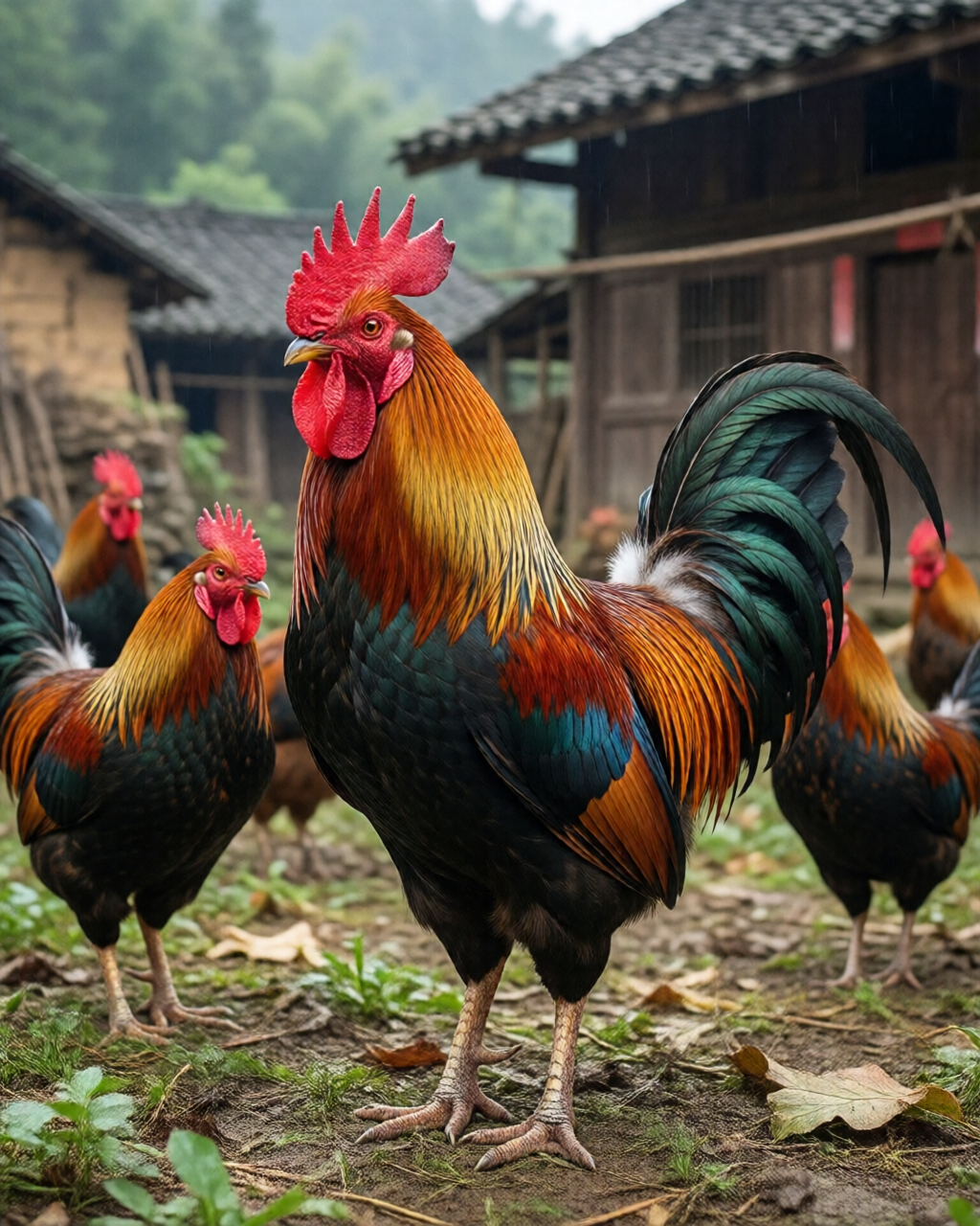 Gamefowl scene — Trường Đá Gà