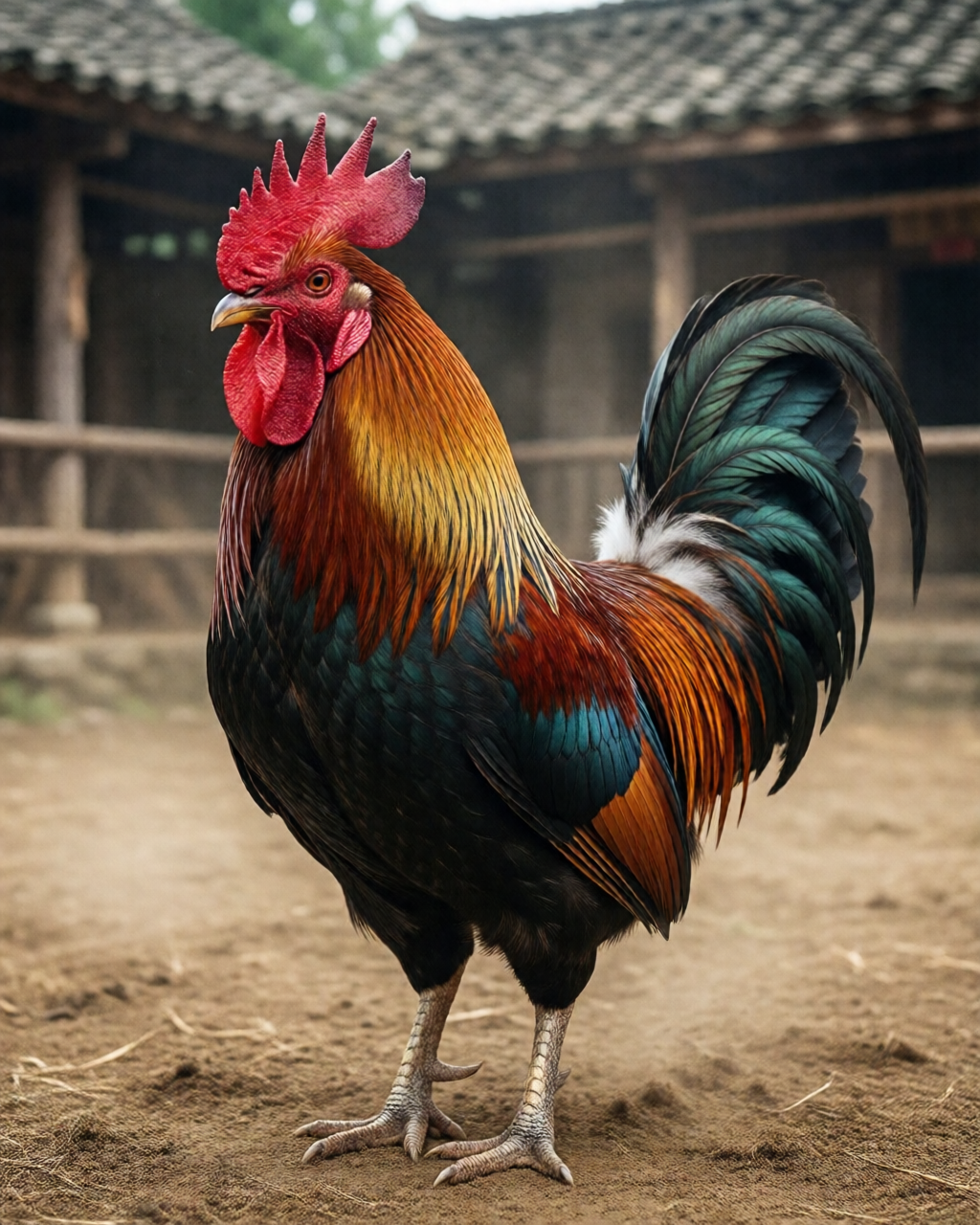 Gamefowl scene — Đá Gà Truyền Thống