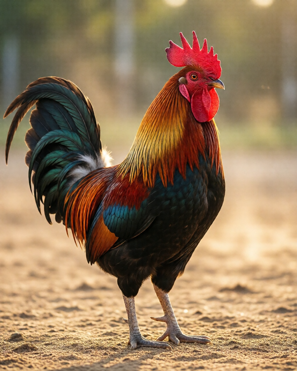 Gamefowl scene — Tin Đá Gà