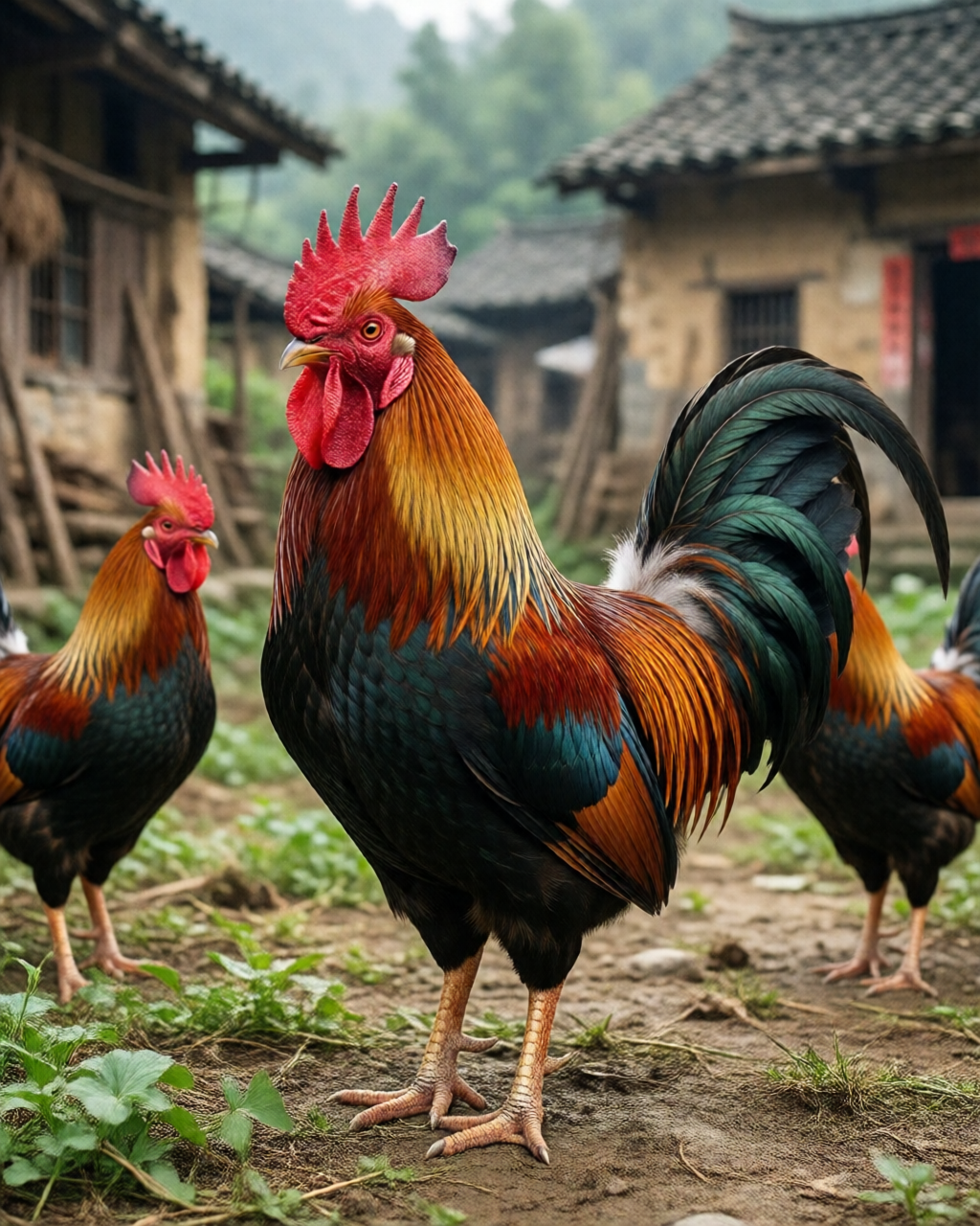 Gamefowl scene — Giống Gà Chọi