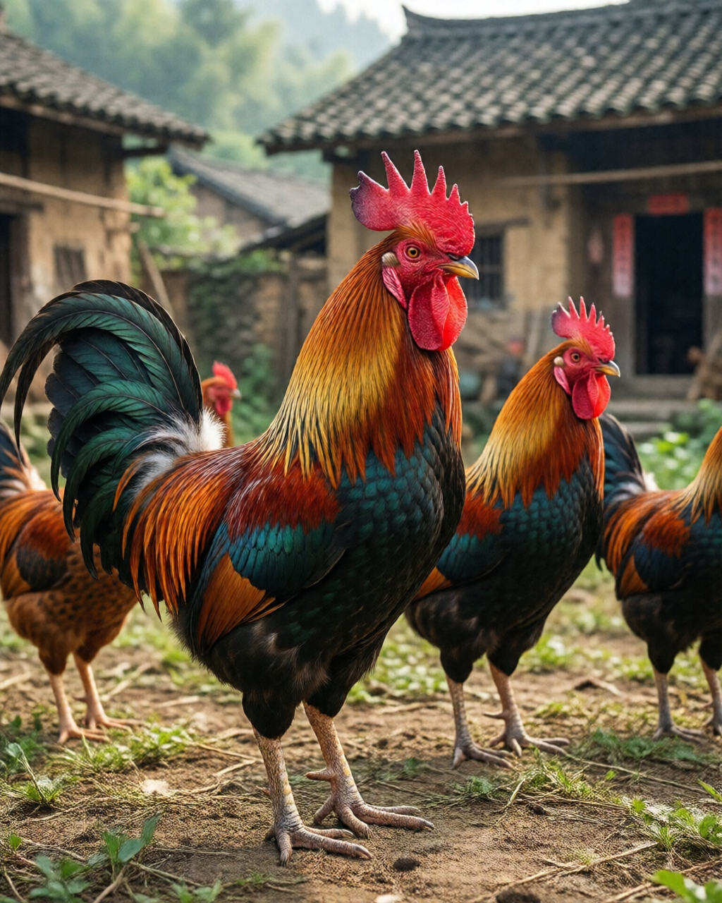 Gamefowl scene — Tin Đá Gà