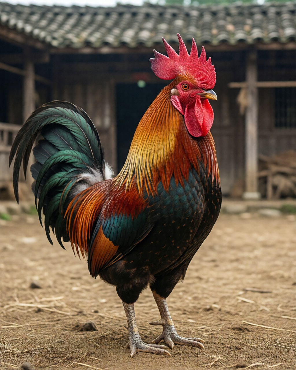 Gamefowl scene — Luyện Gà Chọi