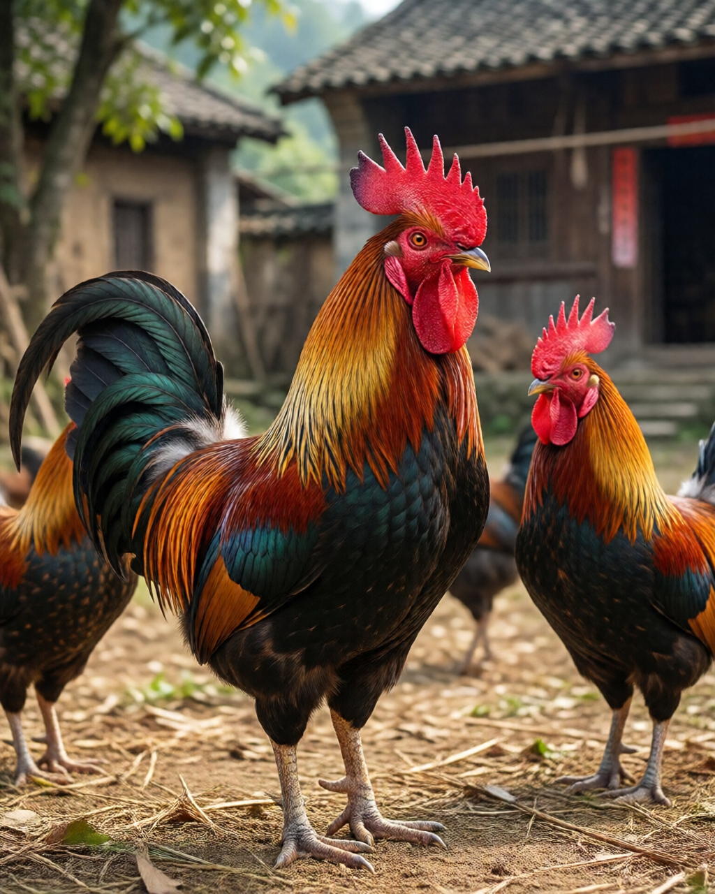 Gamefowl scene — Đá Gà Truyền Thống