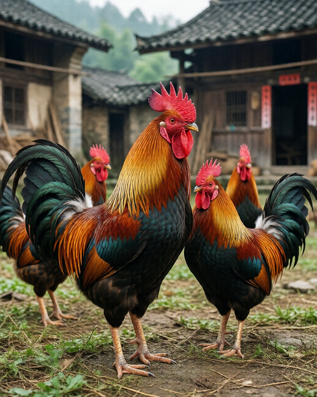 Gamefowl scene — Trường Đá Gà