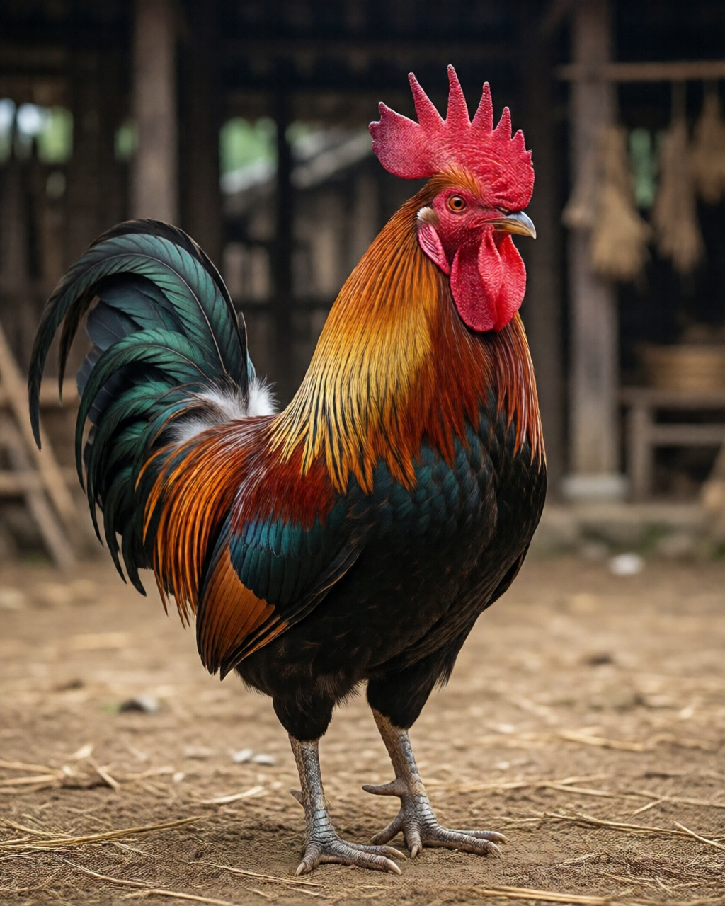 Gamefowl scene — Luyện Gà Chọi