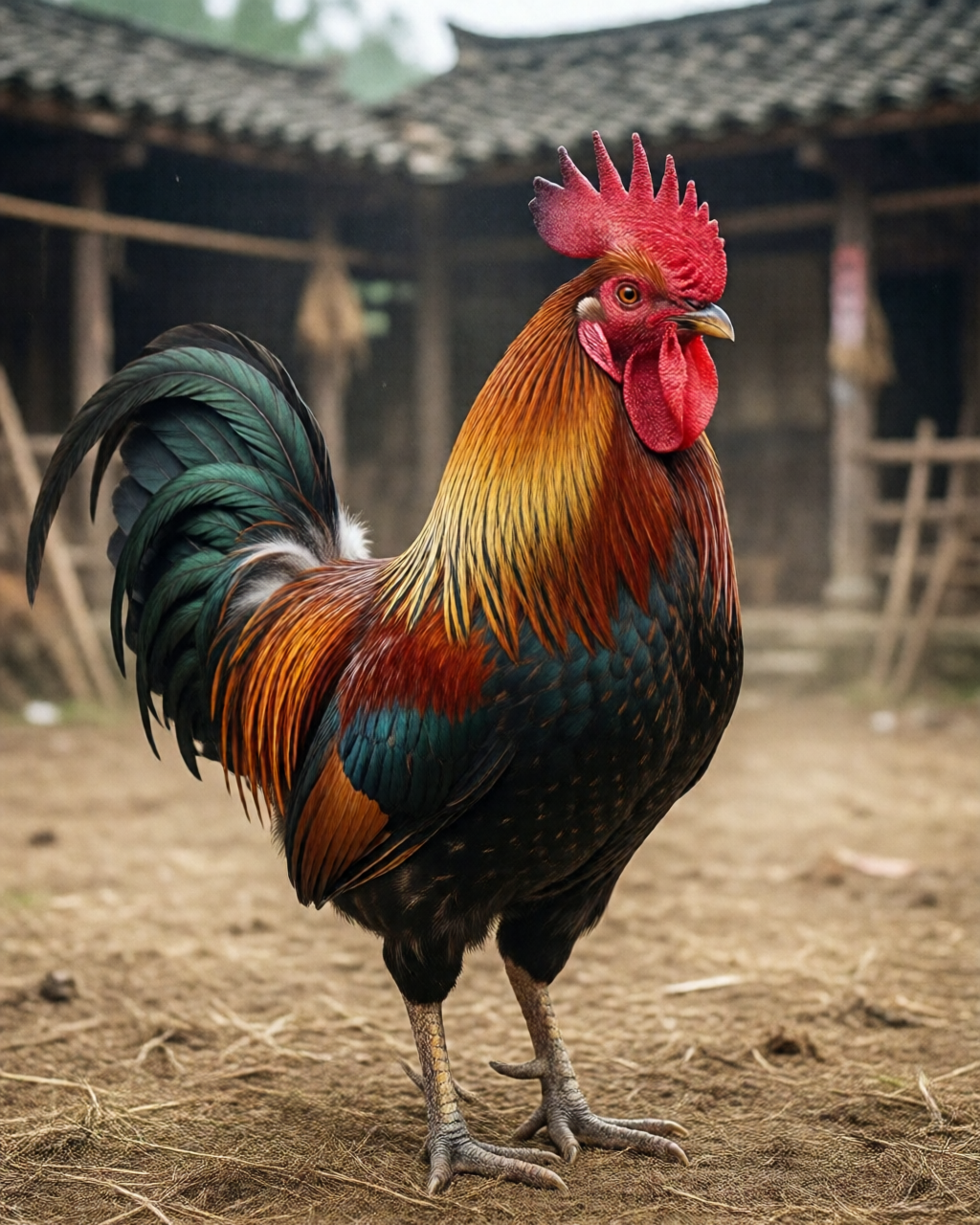 Gamefowl scene — Đá Gà Truyền Thống
