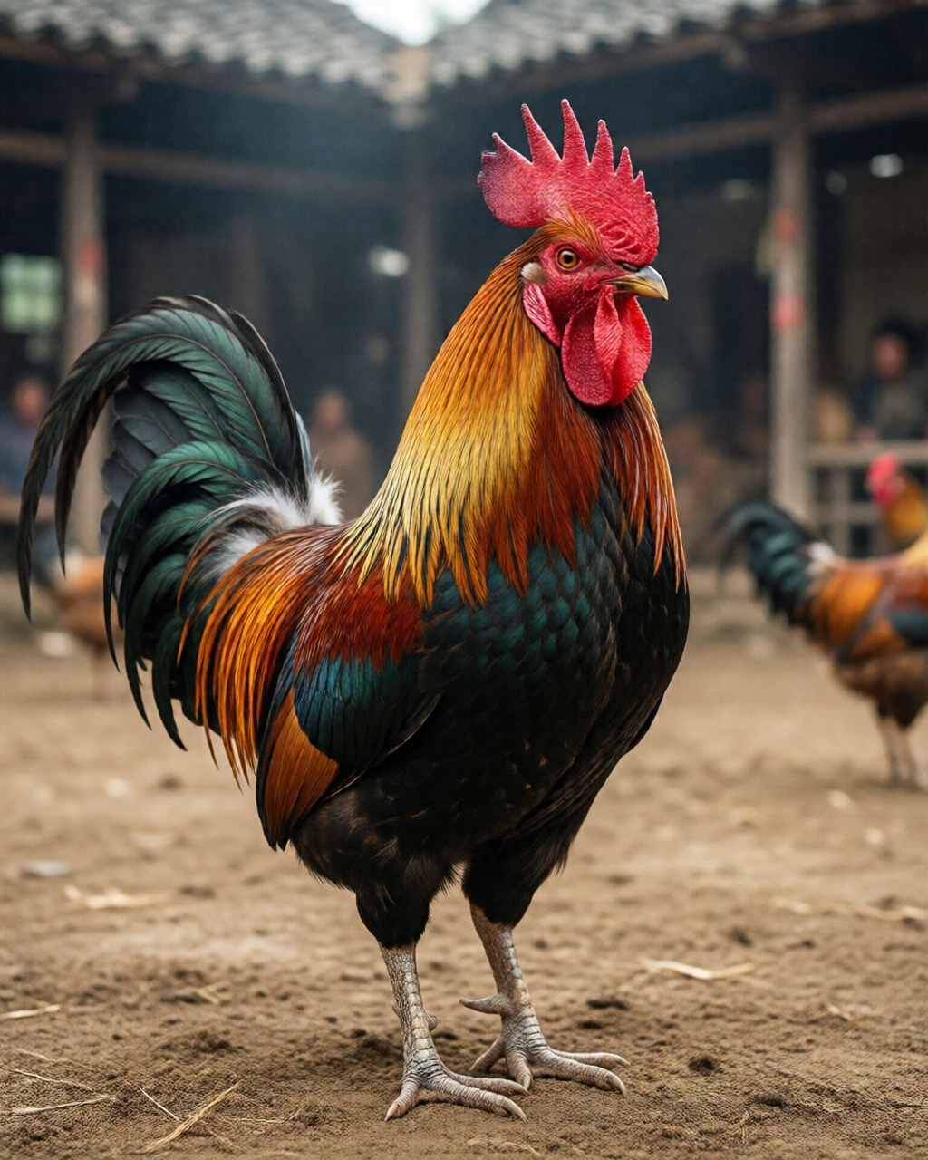 Gamefowl scene — Trường Đá Gà
