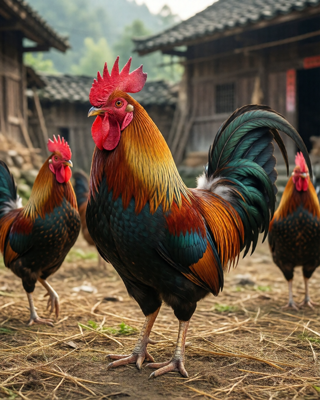 Gamefowl scene — Giống Gà Chọi