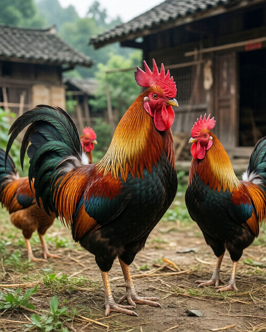 Gamefowl scene — Tin Đá Gà